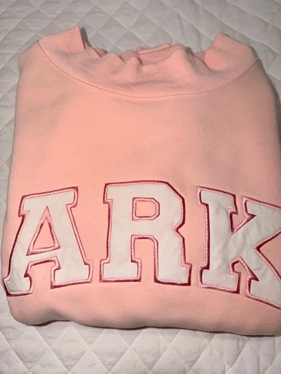 PARKE PINK MOCK NECK SWEATSHIRT - Picture 3 of 4